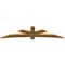 Ekena Millwork Alberta Rough Sawn Timber Gable Bracket, Western Red Cedar, 96"W x 24"H x 2"D x 6"F, 6/12 Pitch GBW096X24X0206ALB00RWR - alternate 3